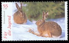 Briefmarke zu Bundesrepublik Deutschland (BRD) Jugend: Heimische Tiere 55+25 C mehrfarbig