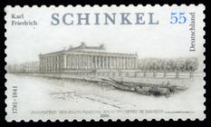Briefmarke zu Bundesrepublik Deutschland (BRD) 225. Geburtstag von v. K. Friedrich Schindel 55 C mehrfarbig