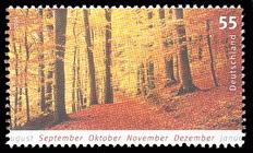 Briefmarke zu Bundesrepublik Deutschland (BRD) Post: Herbst 55 C mehrfarbig