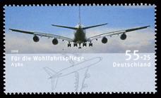 Briefmarke zu Bundesrepublik Deutschland (BRD) Wohlfahrt: Luftfahrzeuge 55+25 C mehrfarbig