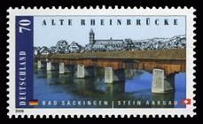 Briefmarke zu Bundesrepublik Deutschland (BRD) Brücken 70 C mehrfarbig