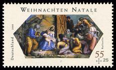 Briefmarke zu Bundesrepublik Deutschland (BRD) Weihnachtsmarke 55+25 C mehrfarbig