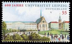 Briefmarke zu Bundesrepublik Deutschland (BRD) 600 Jahre Universität Leipzig 55 C mehrfarbig