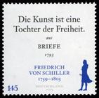 Briefmarke zu Bundesrepublik Deutschland (BRD) 250. Geburtstag von  Friedrich von Schiller 145 C mehrfarbig