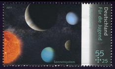 Briefmarke zu Bundesrepublik Deutschland (BRD) Jugend: Astronomie 55+25 C mehrfarbig