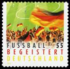 Briefmarke zu Bundesrepublik Deutschland (BRD) Fußball begeistert Deutschland 55 C mehrfarbig