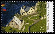 Briefmarke zu Bundesrepublik Deutschland (BRD) Pfälzer Hütte 75 C mehrfarbig