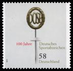 Briefmarke zu Bundesrepublik Deutschland (BRD) 100 Jahre Deutsches Sportabzeichen 58 C mehrfarbig