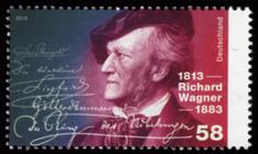Briefmarke zu Bundesrepublik Deutschland (BRD) 200. Geburtstag von Richard Wagner 58 C mehrfarbig