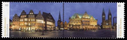 Briefmarke zu Bundesrepublik Deutschland (BRD) Deutschlands schönste Panoramen 60+60 C mehrfarbig