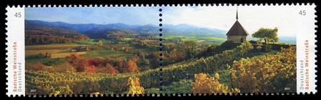Briefmarke zu Bundesrepublik Deutschland (BRD) Deutschlands schönste Panoramen 45+45 C mehrfarbig
