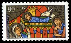 Briefmarke zu Bundesrepublik Deutschland (BRD) Weihnachten 80+40 C mehrfarbig