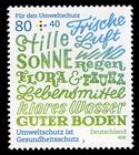 Briefmarke zu Bundesrepublik Deutschland (BRD) Umweltschutz ist Gesundheitsschutz 80+40 C mehrfarbig