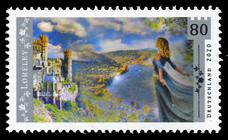 Briefmarke zu Bundesrepublik Deutschland (BRD) Sagenhaftes Deutschland 80 C mehrfarbig
