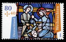Briefmarke zu Bundesrepublik Deutschland (BRD) Weihnachten 80+40 C mehrfarbig