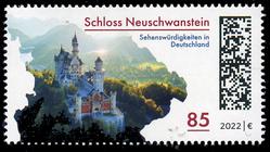 Briefmarke zu Bundesrepublik Deutschland (BRD) Sehenswürdigkeiten in Deutschland 85 C mehrfarbig