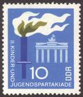 Briefmarke zu Deutsche Demokratische Republik (DDR) Kinder- und Jugendspartakiade in Berlin 10 Pfg mehrfarbig