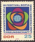 Briefmarke zu Deutsche Demokratische Republik (DDR) Weltfestspiele der Jugend und Studenten in Sofia 25 Pfg mehrfarbig