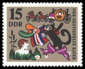 Briefmarke zu Deutsche Demokratische Republik (DDR) Das Märchen: Der gestiefelte Kater 15 Pfg mehrfarbig