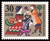 Briefmarke zu Deutsche Demokratische Republik (DDR) Das Märchen: Der gestiefelte Kater 30 Pfg mehrfarbig