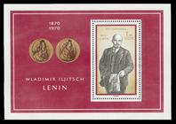Briefmarke zu Deutsche Demokratische Republik (DDR) 100. Geburtstag von Wladimir Iljitsch Lenin 1 M mehrfarbig