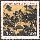 Briefmarke zu Deutsche Demokratische Republik (DDR) 100 Jahre Pariser Kommune 20 Pfg mehrfarbig