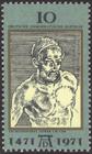 Briefmarke zu Deutsche Demokratische Republik (DDR) 500. Geburtstag von Albrecht Dürer 10 Pfg mehrfarbig