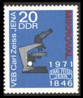 Briefmarke zu Deutsche Demokratische Republik (DDR) 125 Jahre Carl Zeiss Jena 25 Pfg mehrfarbig