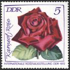 Briefmarke zu Deutsche Demokratische Republik (DDR) Internationale Rosenausstellung in Erfurt 5 Pfg mehrfarbig