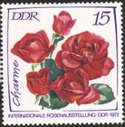 Briefmarke zu Deutsche Demokratische Republik (DDR) Internationale Rosenausstellung in Erfurt 15 Pfg mehrfarbig
