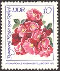 Briefmarke zu Deutsche Demokratische Republik (DDR) Internationale Rosenausstellung in Erfurt 10 Pfg mehrfarbig
