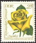 Briefmarke zu Deutsche Demokratische Republik (DDR) Internationale Rosenausstellung in Erfurt 25 Pfg mehrfarbig