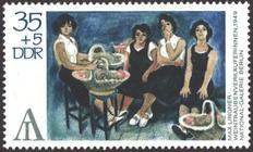 Briefmarke zu Deutsche Demokratische Republik (DDR) Internationale Briefmarkenausstellung " Interartes" in Berlin 35+5 Pfg mehrfarbig