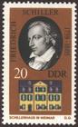 Briefmarke zu Deutsche Demokratische Republik (DDR) Historische Gedenkstätten in Weimar 20 Pfg mehrfarbig