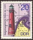 Briefmarke zu Deutsche Demokratische Republik (DDR) Leuchttürme 20 Pfg mehrfarbig