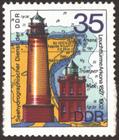 Briefmarke zu Deutsche Demokratische Republik (DDR) Leuchttürme 35 Pfg mehrfarbig