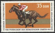 Briefmarke zu Deutsche Demokratische Republik (DDR) Internationaler Kongreß für Pferdezucht der sozialistischen Staaten in Berlin 35 Pfg mehrfarbig