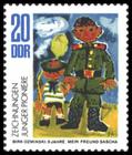 Briefmarke zu Deutsche Demokratische Republik (DDR) Zeichnungen Junger Pioniere 20 Pfg mehrfarbig