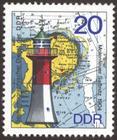 Briefmarke zu Deutsche Demokratische Republik (DDR) Leuchttürme 20 Pfg mehrfarbig