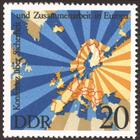 Briefmarke zu Deutsche Demokratische Republik (DDR) Unterzeichnung der Schlußakte der Konferenz über Sicherheit und Zusammenarbeit in Europa 20 Pfg mehrfarbig