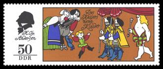 Briefmarke zu Deutsche Demokratische Republik (DDR) Das Märchen: Des Kaisers neue Kleider 50 Pfg mehrfarbig