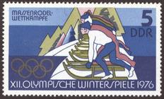 Briefmarke zu Deutsche Demokratische Republik (DDR) Olympische Winterspiele 1976 in Innsbruck 5 Pfg mehrfarbig