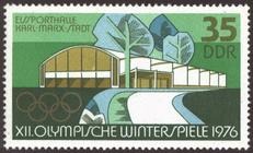 Briefmarke zu Deutsche Demokratische Republik (DDR) Olympische Winterspiele 1976 in Innsbruck 35 Pfg mehrfarbig