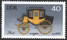 Briefmarke zu Deutsche Demokratische Republik (DDR) Historische Kutschen 40 Pfg mehrfarbig