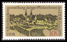 Bild von Briefmarkenausstellung Junger Philatelisten der DDR in Gera