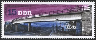 Briefmarke zu Deutsche Demokratische Republik (DDR) Brücken 15 Pfg mehrfarbig