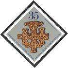Briefmarke zu Deutsche Demokratische Republik (DDR) Archäologische Funde in der DDR 35 Pfg mehrfarbig