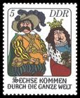 Briefmarke zu Deutsche Demokratische Republik (DDR) Das Märchen: Sechse kommen durch die ganze Welt 5 Pfg mehrfarbig
