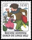 Briefmarke zu Deutsche Demokratische Republik (DDR) Das Märchen: Sechse kommen durch die ganze Welt 35 Pfg mehrfarbig
