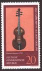 Briefmarke zu Deutsche Demokratische Republik (DDR) Alte Musikinstrumente aus dem Vogtland 20 Pfg mehrfarbig